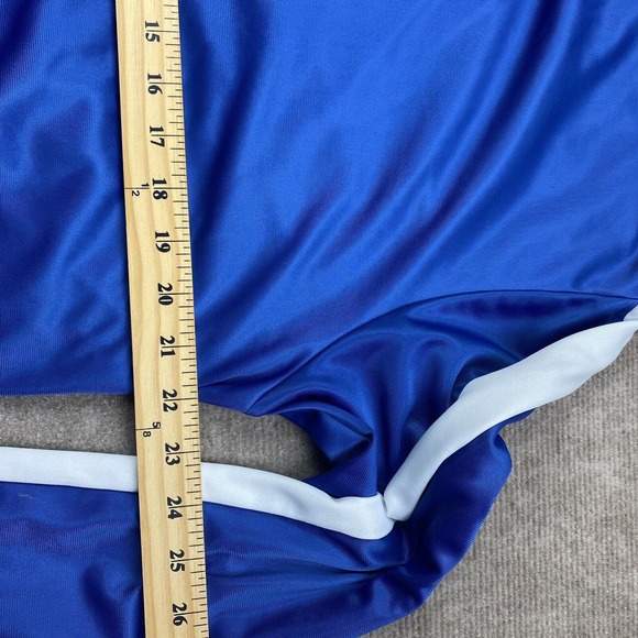 Original Deluxe Supply Mens Retro Striped Lightweight Jacket Blue Size Large - Picture 7 of 8